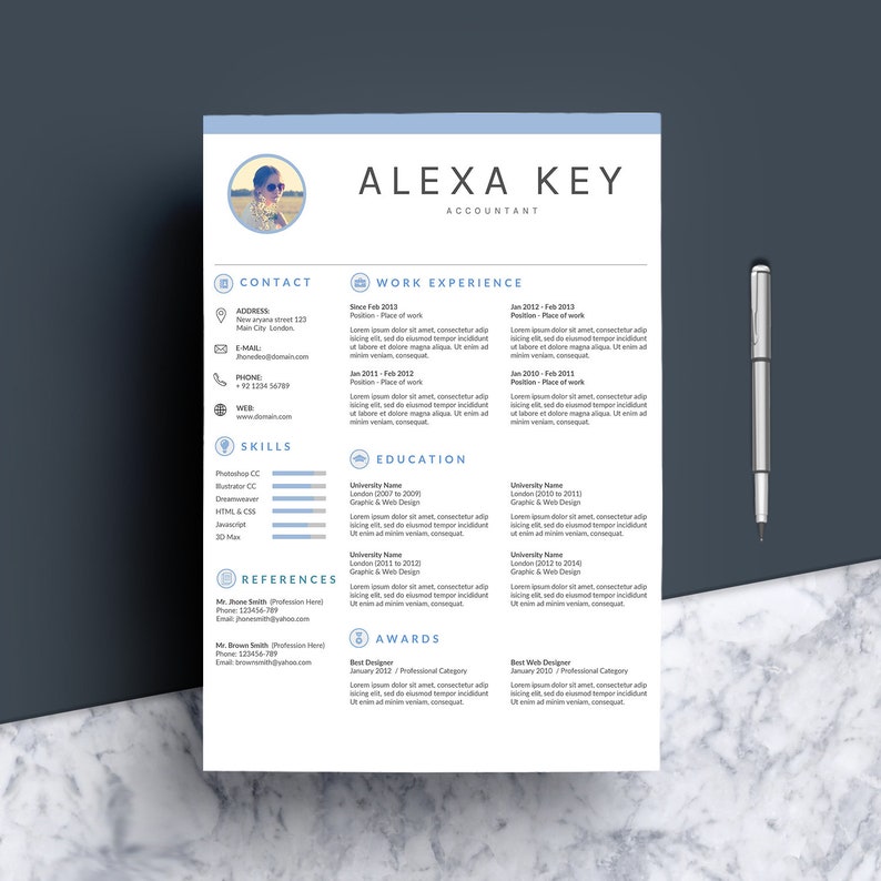 Teacher Resume CV Template Instant Download Resume Nurse Resume Clean Resume Template Creative Resume Mac Resume MS Word Resume