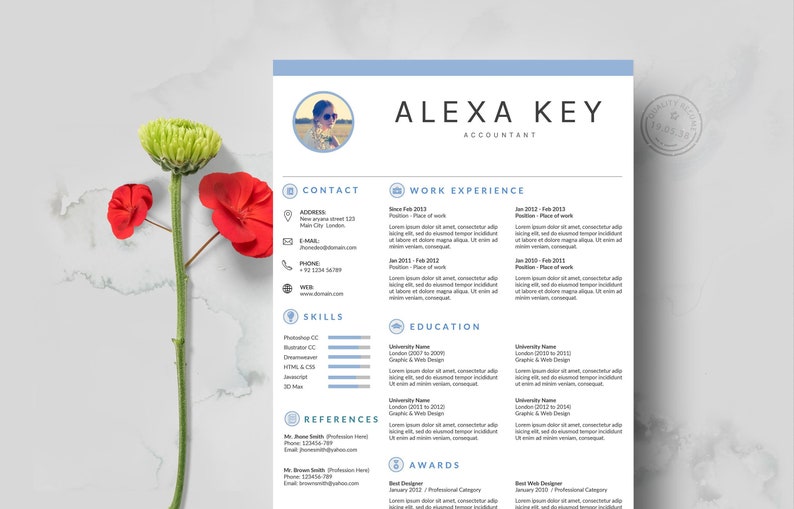 Teacher Resume CV Template Instant Download Resume Nurse Resume Clean Resume Template Creative Resume Mac Resume MS Word Resume