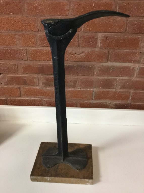 Vintage shoe last cobbler repair stand Etsy