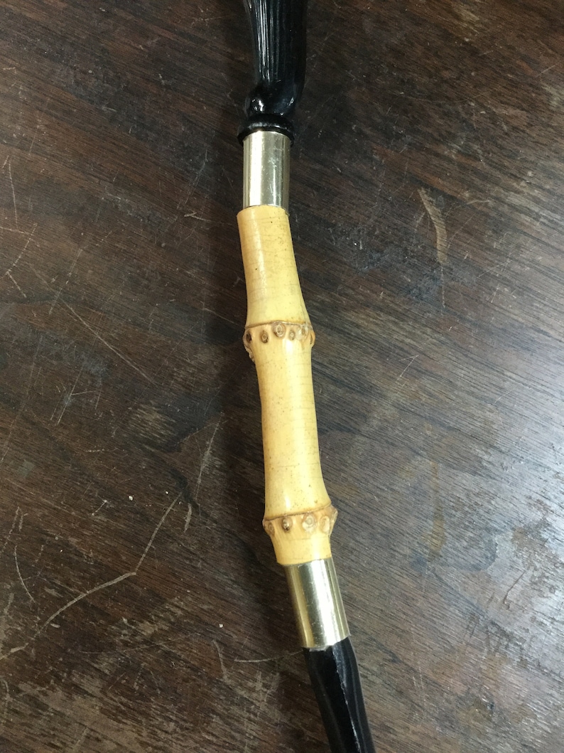Black Horse Head and Bamboo Handle Shoe Horn