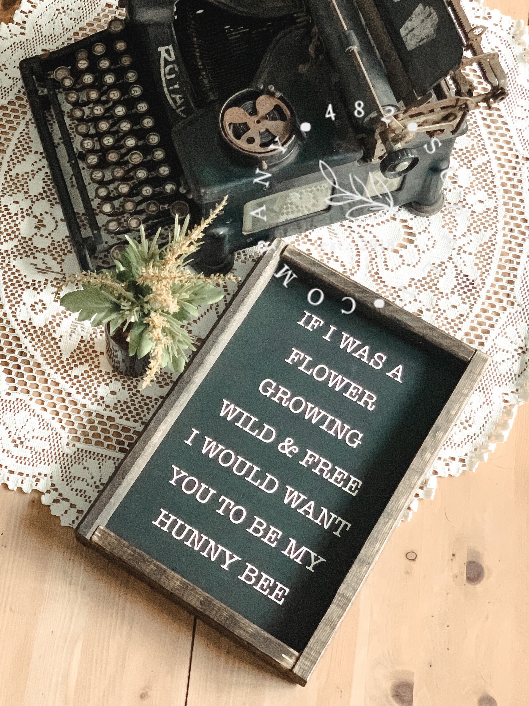 If I Was A Flower Growing Wild and Free Framed Sign Wood - Etsy
