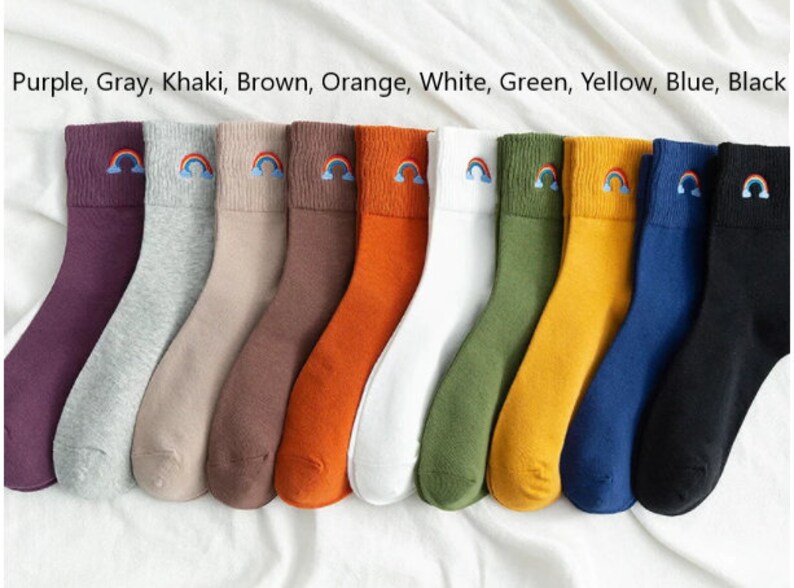 New Trend Warm Summer, Spring, Autumn, Winter Rainbow Casual Women's Sock/ Cozy Socks 