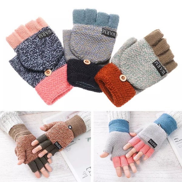 Winter/ Holidays/ Knitted Stretch Elastic Warm Fingerless, Mittens Women's Gloves