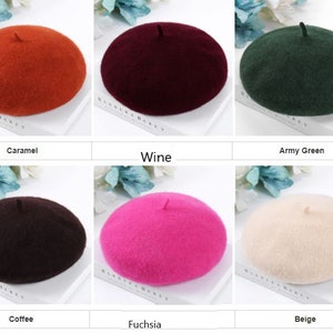 Woman Spring, Fall, Winter Wool Berets With Rope Fashion Hat, Nice ...