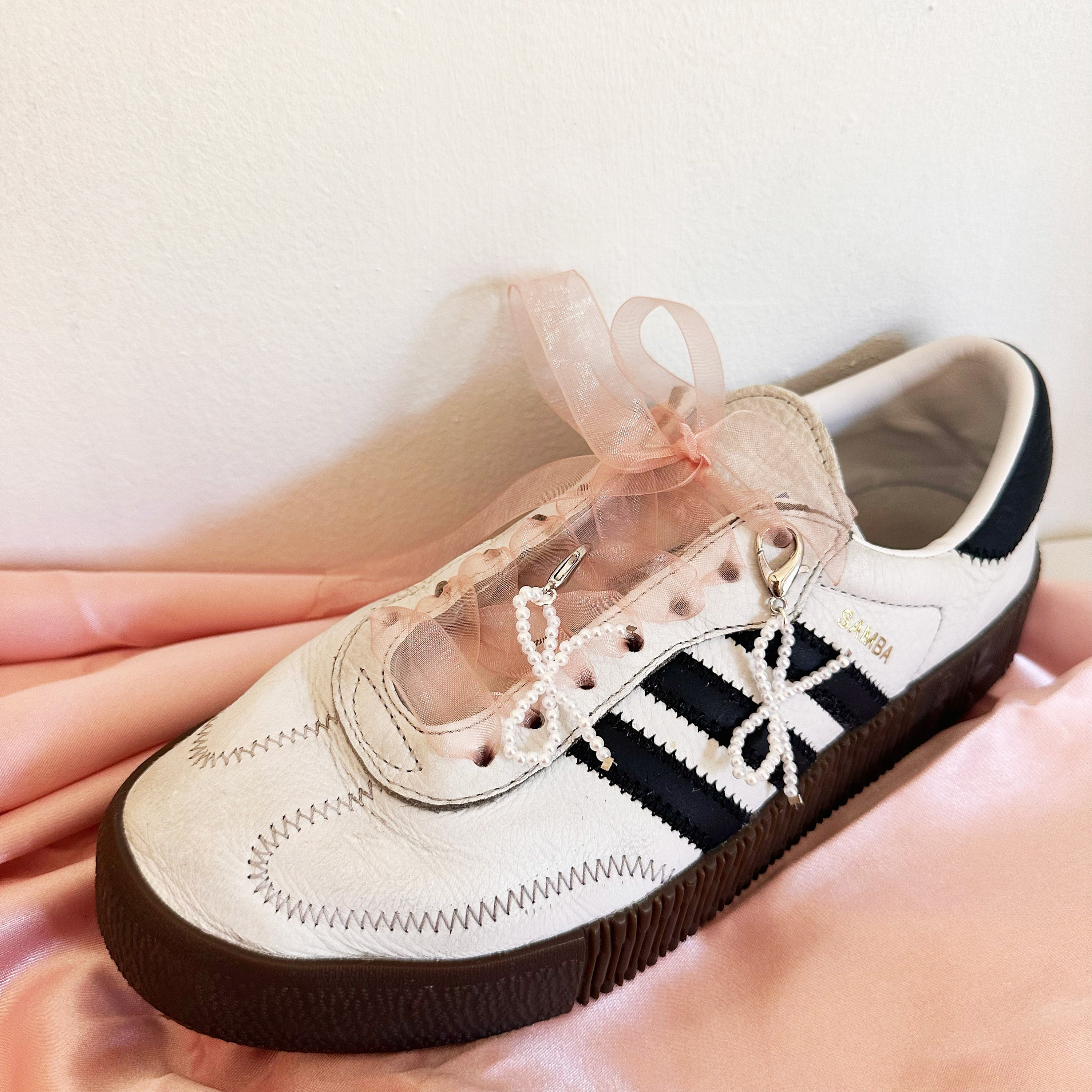 Bow Pearls Sneakers Decoration, Shoe Laces Ribbon Clips, Pearl Tassel Shoelace Charm for Sneakers, Shoe Decorations, Shoe Jewelry - Etsy Bow Pearls Sneakers Decoration, Shoe Laces Ribbon Clips, Pearl Tassel Shoelace Charm for Sneakers, Shoe Decorations, Shoe Jewelry - Etsy