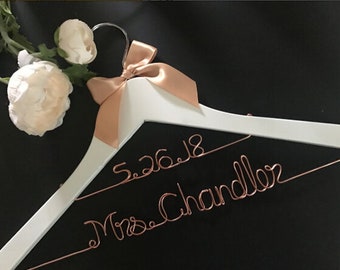 Free shipping Wedding Dress Hanger, Bride Hanger, Bridesmaid Hangers, Bridal Shower Gift, Engagement Gift, Personalized Bride