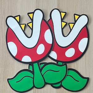 Recortes Koopa Mario de 12 polegadas, decoração de festa Mario, recortes de cogumelos