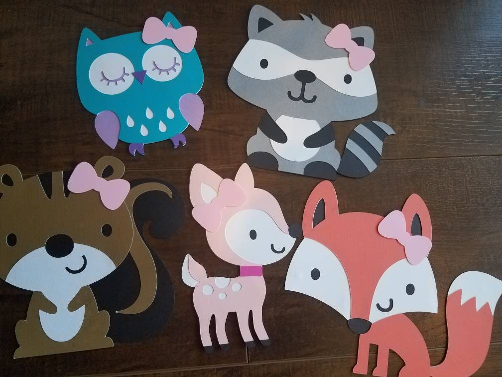 Woodland Creatures Die Cuts - Custom Size – TheCloudFactory
