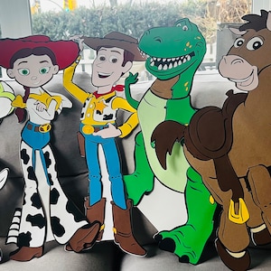 Personajes de Toy Story, decoraciones para fiestas temáticas de Toy Story, temática de caballos y dinosaurios