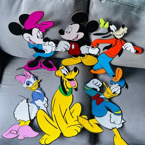 15 inches Set of Mickey and Friends, Mickey,Minnie  Cutouts