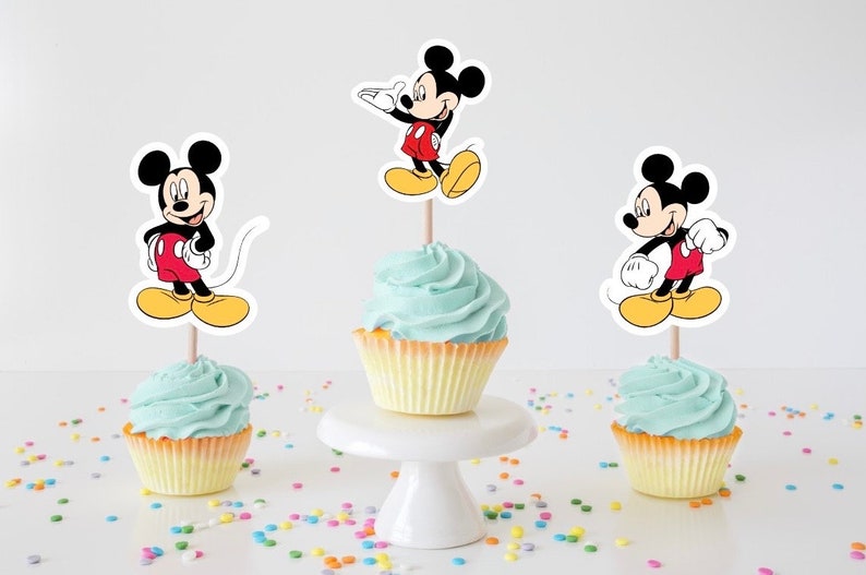 Musse Pigg Muffinsdekorationer, Festdekorationer bild 1