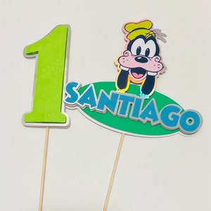 Goofy Cake Toppers, Goofy Birthday Toppers, Dog Cake Toppers, Dog Centerpiece