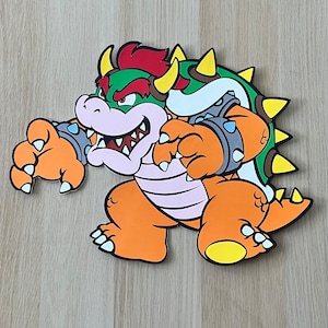 2 Feet Bowser Standee Mario Bros Characters Mario and Bowser 