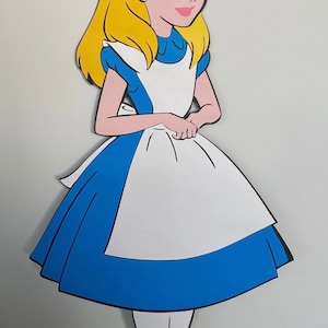 Toile de fond avec personnages d'Alice au pays des merveilles 60 cm, accessoires pour photos Pays des merveilles