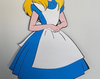 2 Feet Alice in Wonderland Characters Backdrop, Wonderland Photoprops