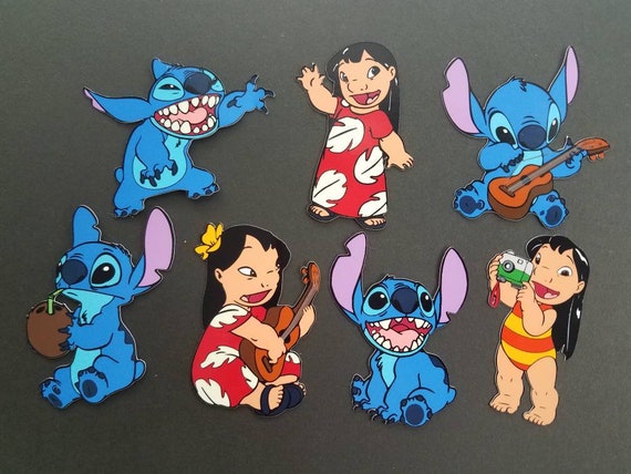 7pcs Lilo And Stitch Centerpiece Lilo Die Cut Stitch Die Etsy