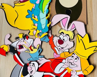 12 inches Alice in Wonderland Characters Backdrop