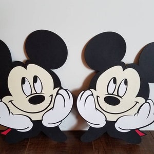 Disney Felt Die Cut Storage Bin Grey Mickey Mouse