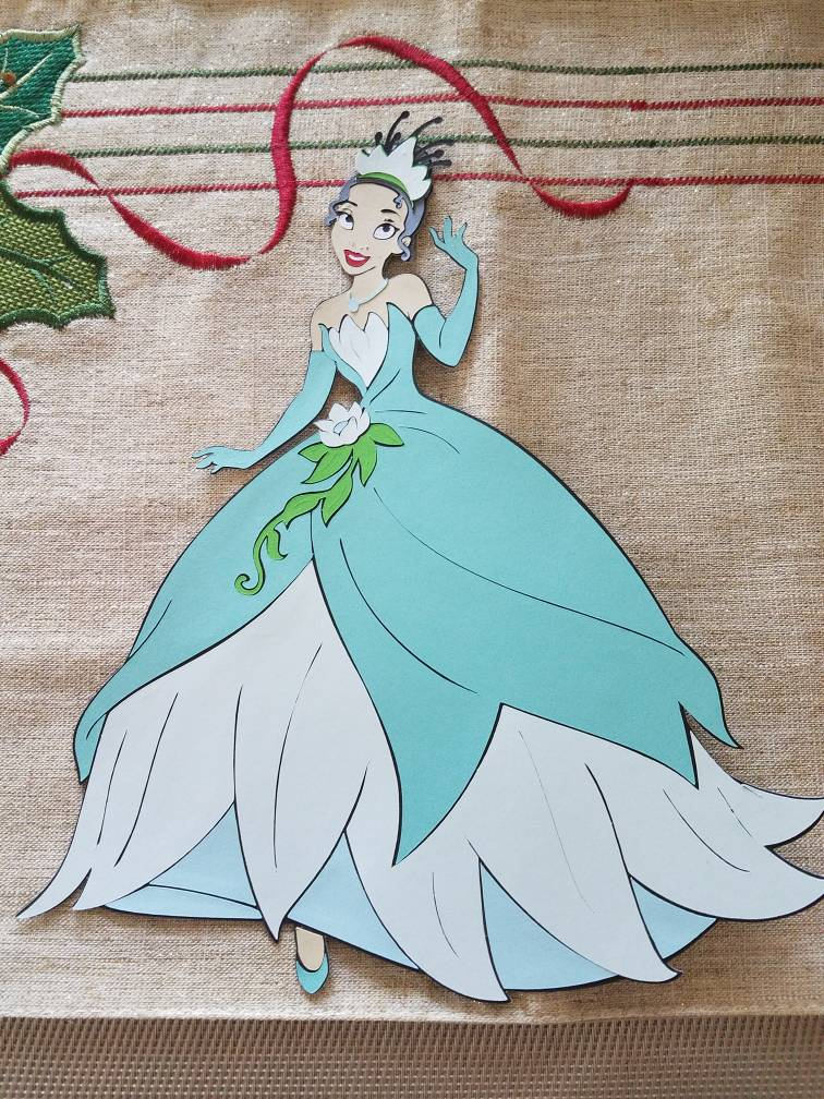 Large Princess Tiana Die Cut The Princess and the Frog Die Cut Tiana Table Decor