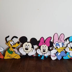 Lot de Mickey et ses amis, objets prédécoupés Mickey Clubhouse, articles de fête Disney, SUPPORT DISPONIBLE