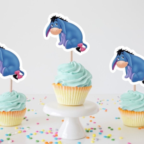 Iejoor Cupcake Toppers, Teigetje en Vrienden Themafeest, Poeh, Teigetje en Knorretje Voedsel Toppers