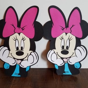 Troquelado grande de Minnie, Mickie Mouse Clubhouse, Happy Helper Die Cuts, Minnie Standee, Accesorios fotográficos de Minnie Mouse, Decoración de personajes de Disney