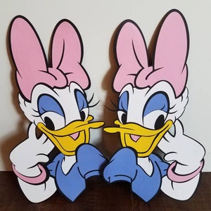 Large Daisy Die cut, Daisy Duck Standee, Disney Party Decoration