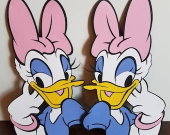Large Daisy Die cut, Daisy Duck Standee, Disney Party Decoration