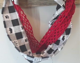 Buffalo Plaid Infinity Scarf