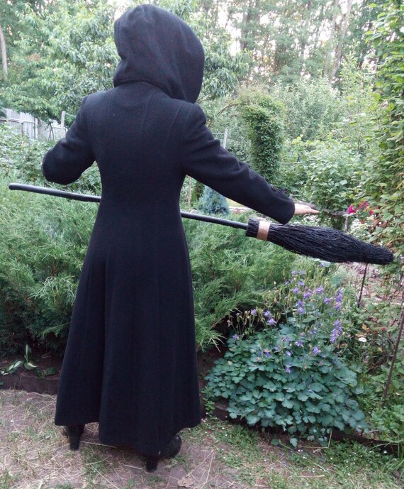 Scopa streghe nere, scopa in mascherata nera, Wiccan besom, scopa mago, Wicca, scopa Sabbat, Cosplay besom Scopa streghe nere, scopa in mascherata nera, Wiccan besom, scopa mago, Wicca, scopa Sabbat, Cosplay besom