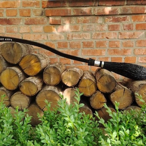 Cosplay besom, Black Wizard broom, adult size, Nimbus