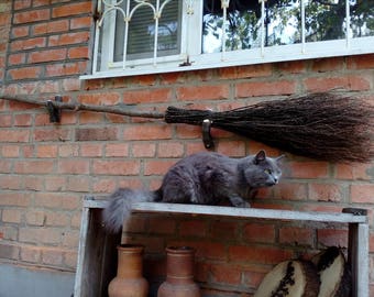 Natural Witch Broom, Halloween Pagan broom besom