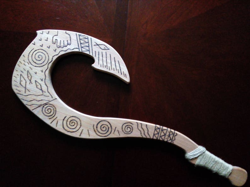 Maui Inspired Cosplay Large/big Hook 22 19 wooden Etsy