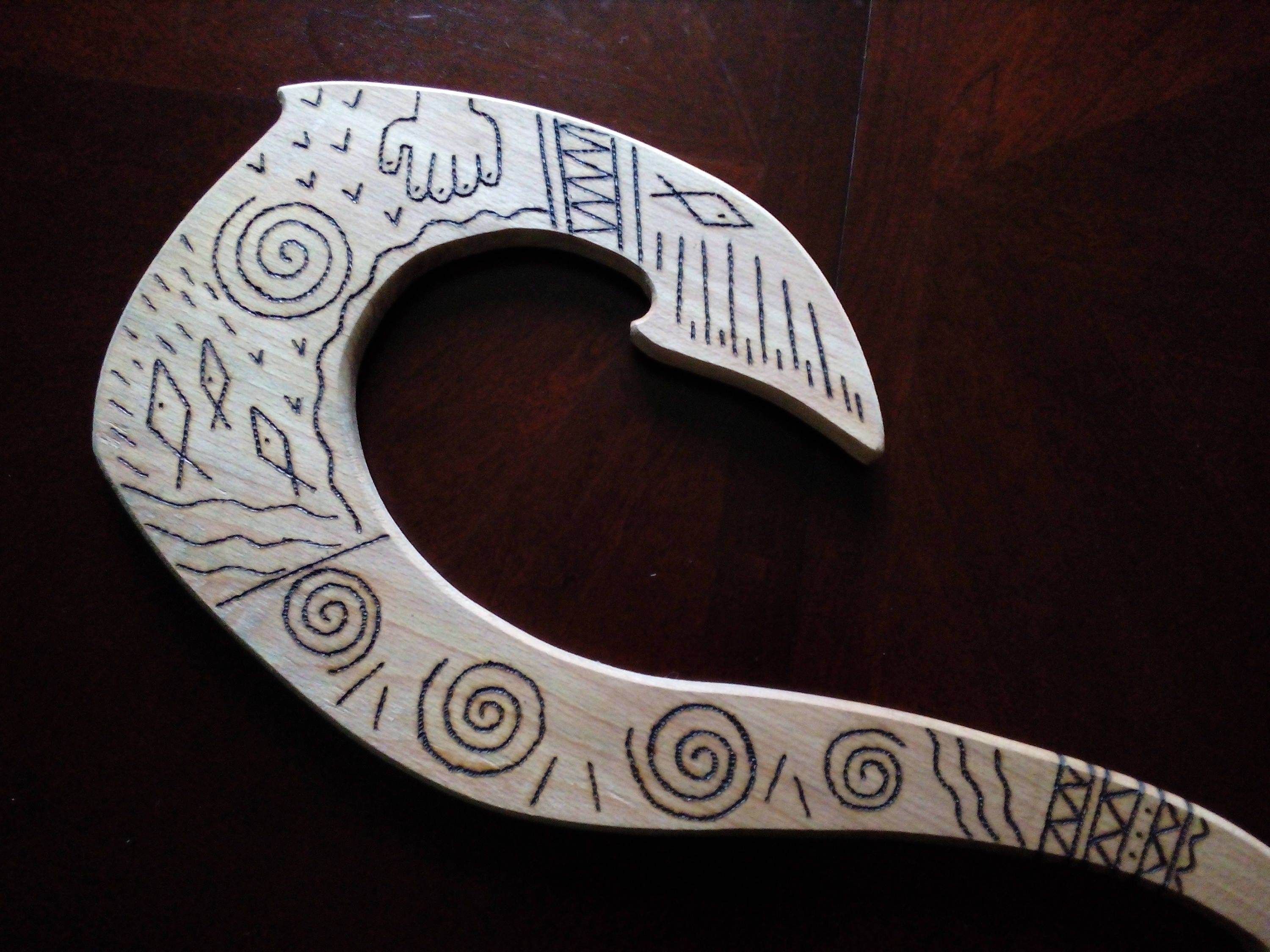 Large/big Maui Hook 22 19 wooden Maui Hook Maui Etsy