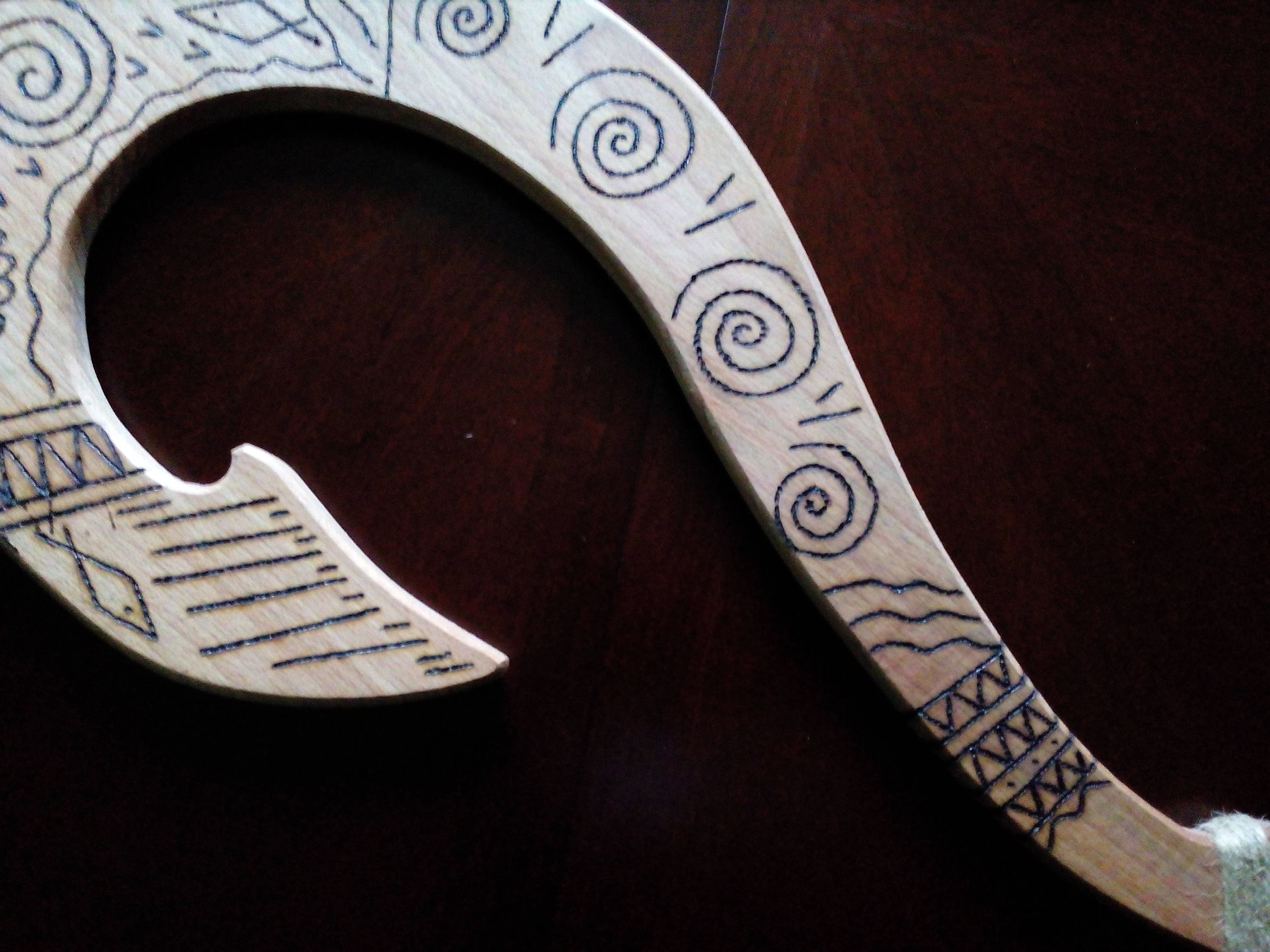 Large/big Maui Hook 22 19 wooden Maui Hook Maui Etsy