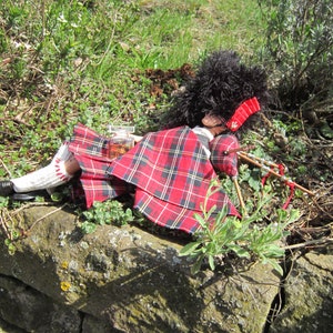 PDF Digital 12 &quot; Doll Sewing Pattern Scottish Royal Guard Highlander 1/6 Scale