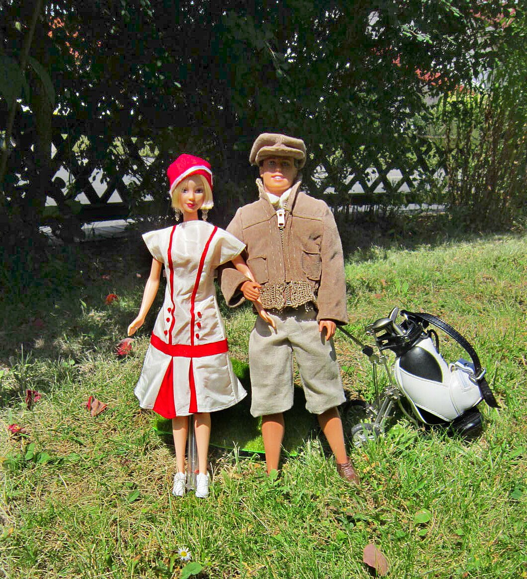 115 Doll Sewing Pattern Retro Golfer Dress 1/6 Scale Etsy