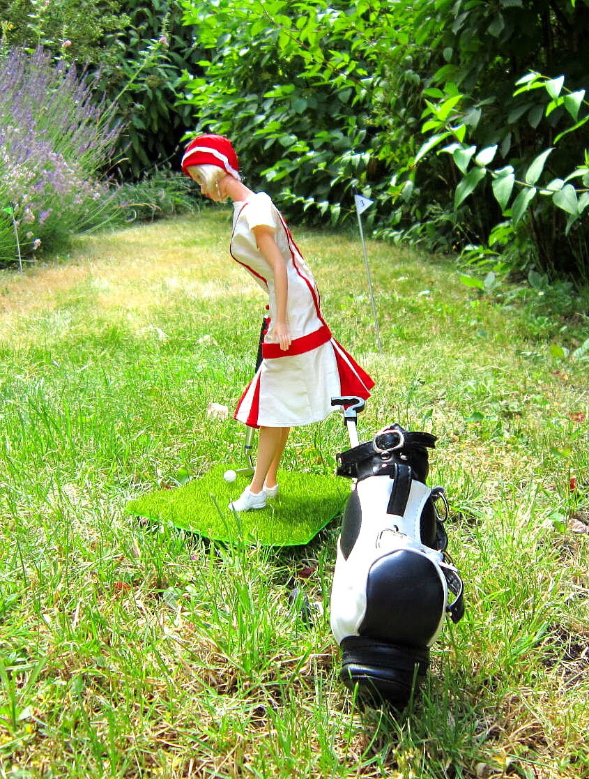 115 Doll Sewing Pattern Retro Golfer Dress 1/6 Scale Etsy