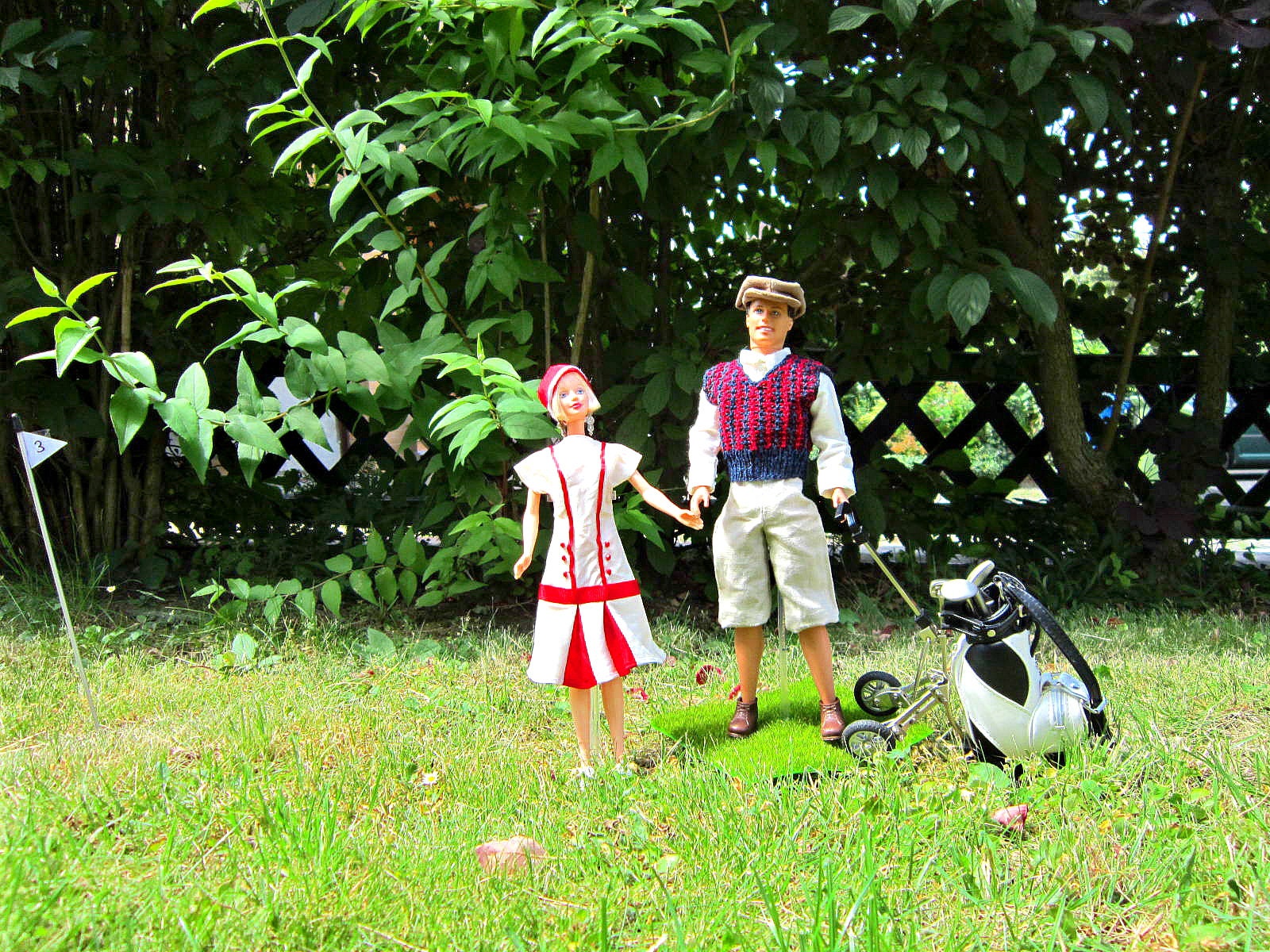 115 Doll Sewing Pattern Retro Golfer Dress 1/6 Scale Etsy