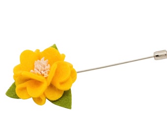 Alice Yellow Trillium Lapel Pin