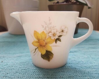 Vintage JAJ Pyrex Autumn Glory Milk Jug Vintage Kitchenalia