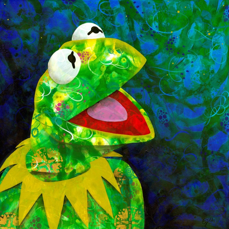 Kermit the Frog Fine Art Print Muppets Art Print Pop Art Etsy