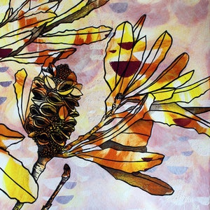 Banksia seed pod fine art print -  Australian native flower art - Banksia print - Australian flora - gift for Mothers day -  gift for Mum