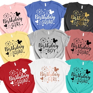 Disney Birthday Shirt, Disney Birthday Squad Shirts, Disney Family Shirts, Disney Birthday, Disney World Shirts, Disney Birthday Girl Shirt image 1