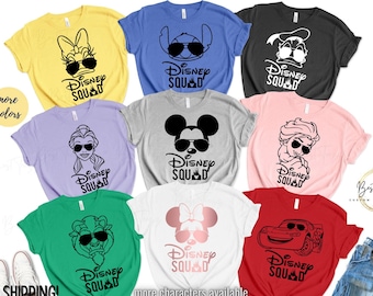 Disney Family Shirts, Disney Squad Shirts, Family Disney Shirts, Disney Family Shirts 2024, Disney Shirts, Disney World Shirts, Disney Tank