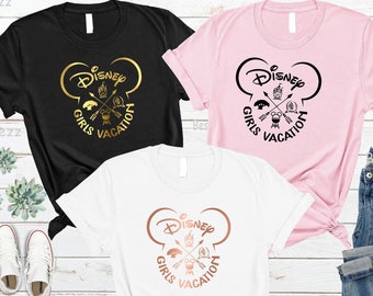 Girls Trip Disney Shirts, Disney Shirts For Women, Disney Shirts, Disney Girls Trip Shirts, Disney World Shirts, Women Disney Shirts, Disney