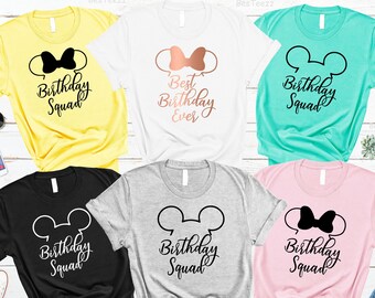 Disney Birthday Shirt, Disney Birthday, Disney Shirts, Disney Birthday Shirt Women, Disney Birthday Squad Shirts, Disney Birthday Shirt Girl