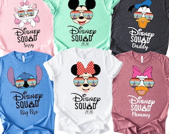 Camisetas familiares de Disney, camisetas de Disneyworld, camisetas a juego de Disney, camisetas de Disneyland, camisetas de escuadrón de Disney, camisetas de vacaciones de Disney, Disney
