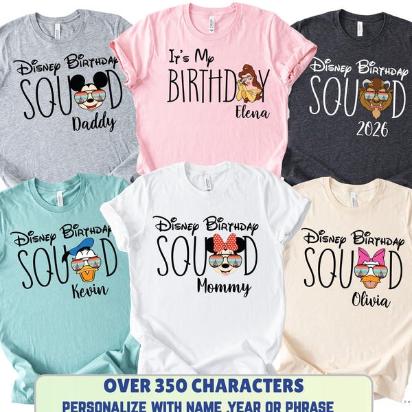 Disneyland Birthday Shirt, Disney Birthday Girl Shirt, Custom Disney Birthday Shirt, Disney Birthday Squad Shirt, Disney It's My Birthday 20