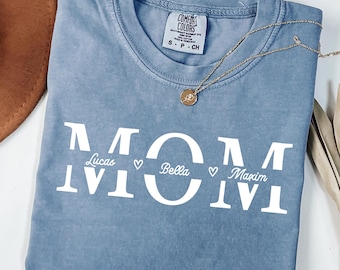 Mother's Day Shirt, Mom Shirt, Custom Mom Shirt, Mother's Day Gift From Daughter, Personalized Mom Tshirt, Comfort Colors Mama Tee